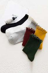 Strähnige Selvedge-Socke